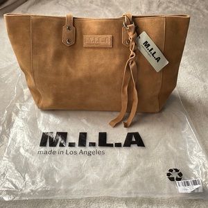 M.I.L.A. Suede leather bag